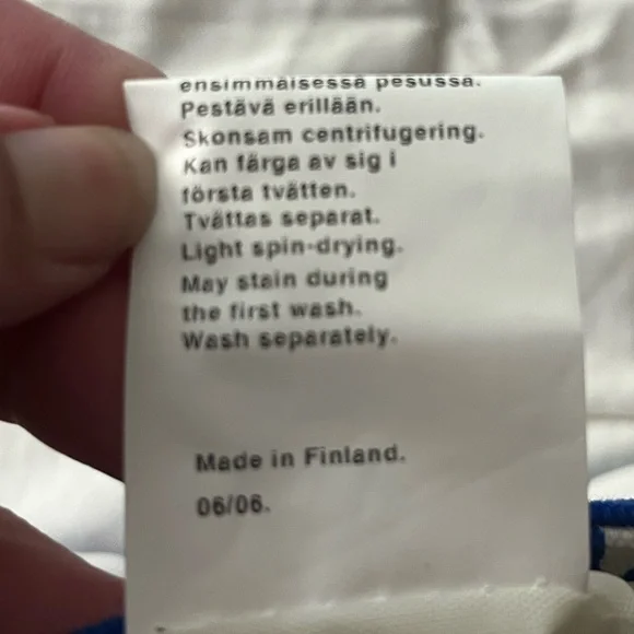 Marimekko blue poppies shoulder bag NWT - Picture 7 of 16